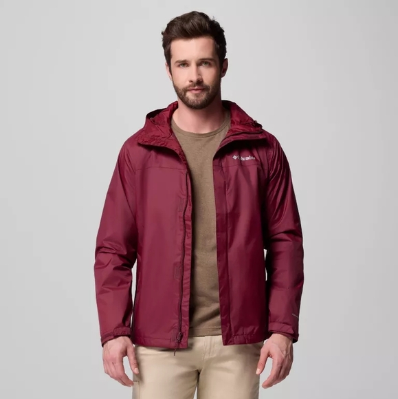 Columbia Omni-Tech Men's Watertight II Jacket - Size S, Rich Wine/Burgundy NWOT - Picture 5 of 16